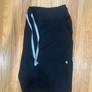 Figs Kade Black Scrub Pants Size XXL